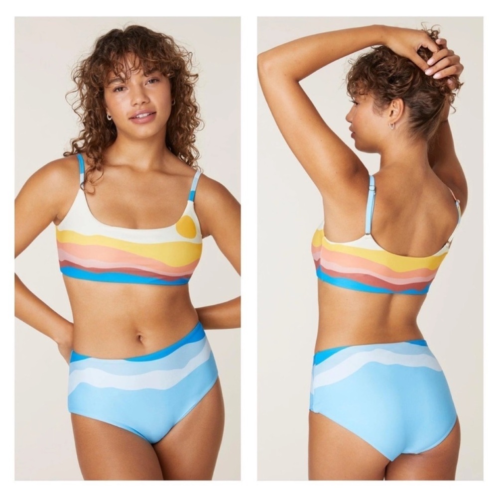 NWT Faherty x Andie Sunwave Maui Tankini Bikini Top S - Picture 2 of 6